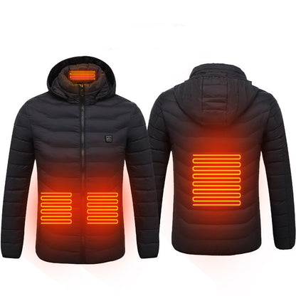 Veste chauffante USB pour homme hiver.