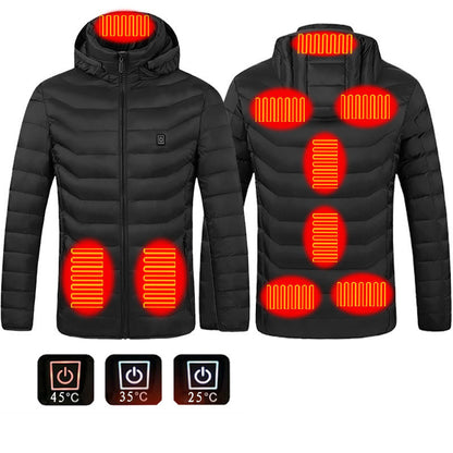 Veste chauffante USB pour homme hiver.